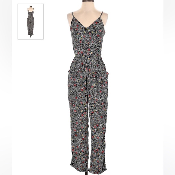 Anthropologie/Elevenes - Black/White/Multi Color Jumpsuit - M - Picture 5 of 10